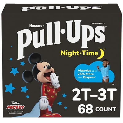 Pull-Ups Night Time Training Pants, Giga Pack, Size 2T-6T