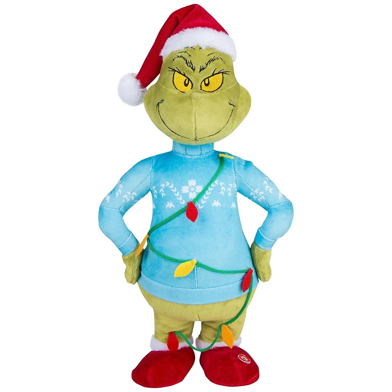 Small Side Stepper-Grinch in Blue Sweater Tangled in Lights-Dr. Seuss