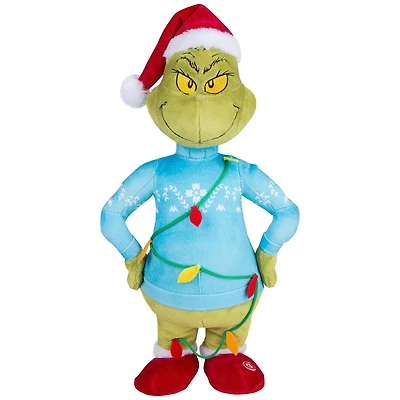 Small Side Stepper-Grinch in Blue Sweater Tangled in Lights-Dr. Seuss