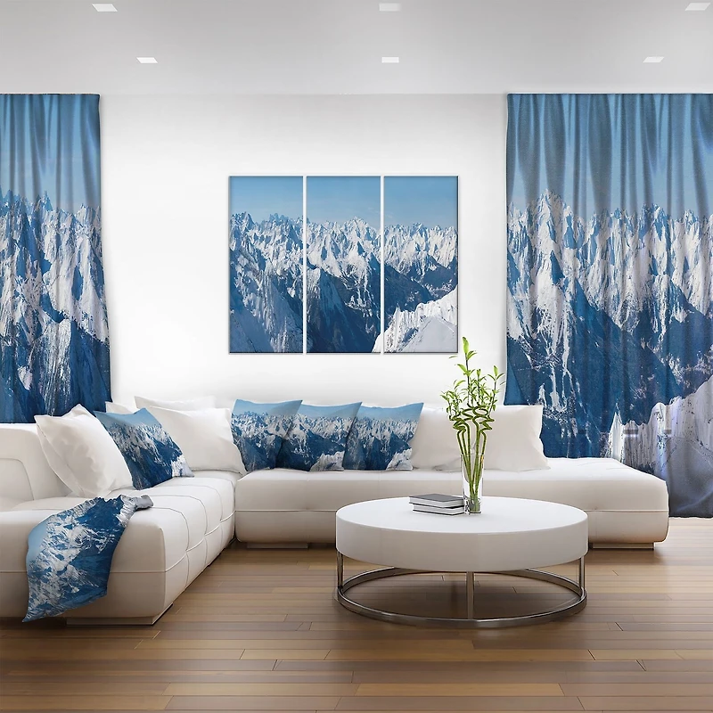 Design Art Panorama Des Alpes Français  Art Sur Toile