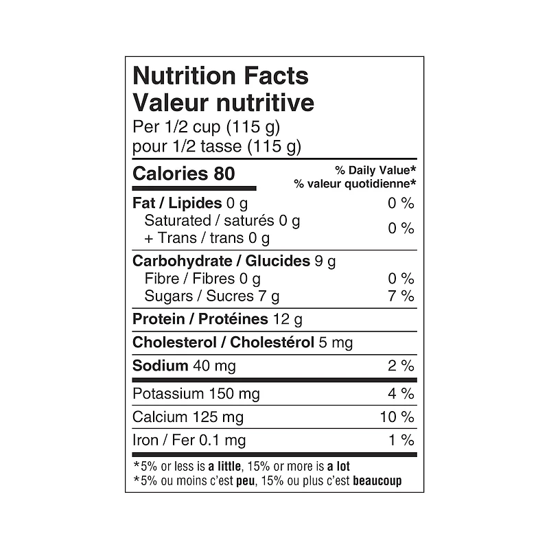 siggi’s Yogourt skyr Vanille, teneur élevée en protéines, 0 %
