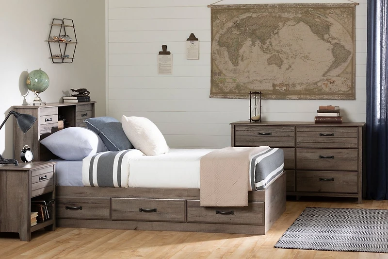 South Shore Ulysses Bookcase Headboard