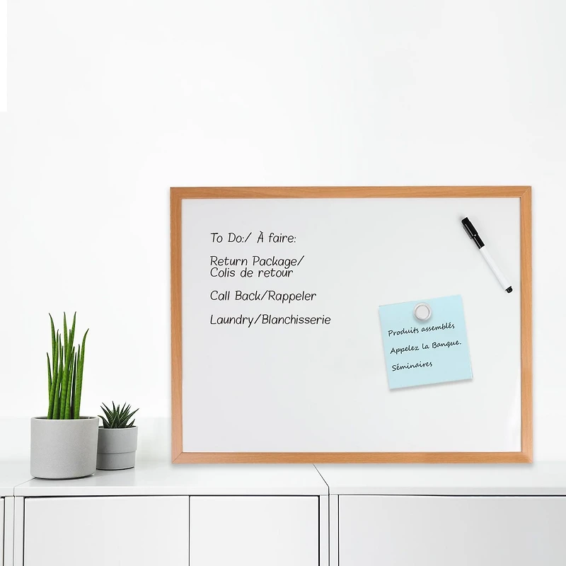 PG 17X23 TABLEAU BLANC MAGNÉTIQUE CADRE MDF 17x23 tableau