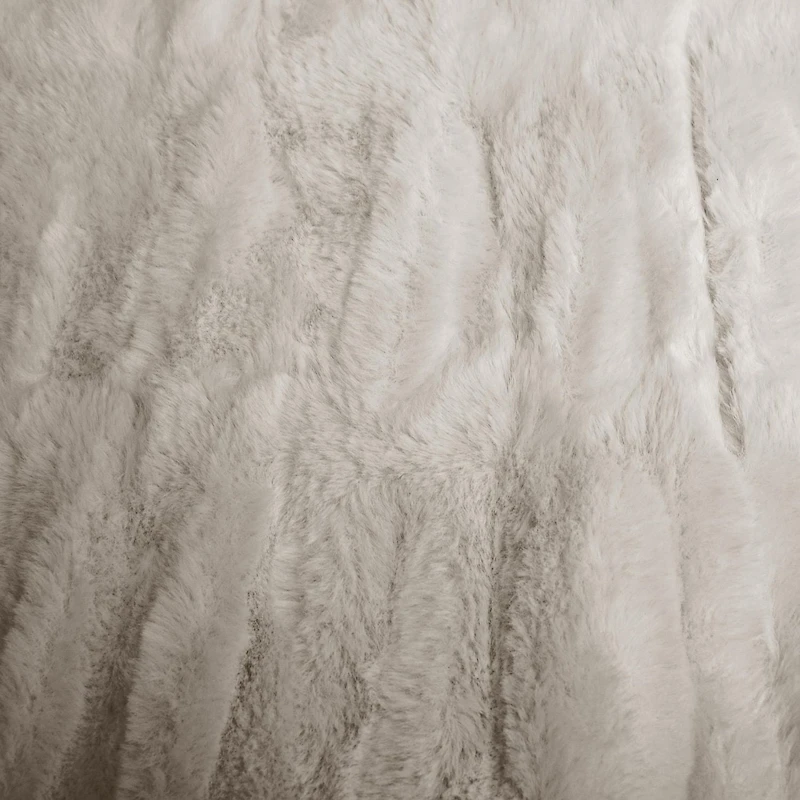 Faux Fur Throw Taupe