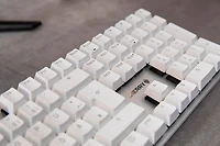 Clavier mécanique Cherry KC 200 MX avec nouveaux switchs MX2A, blanc/argenté.