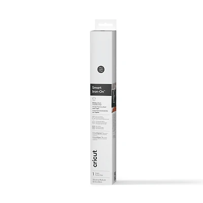 Cricut® Smart Iron On™ Glitter (3 ft), White, Smart Iron On™ Glitter Matless Heat Transfer Vinyl (3 ft), White