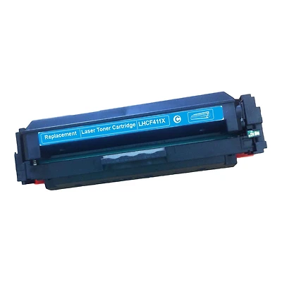 L-ink HP 410X (CF411X) Cartouche de Toner Cyan à Rendement Élevé Compatible