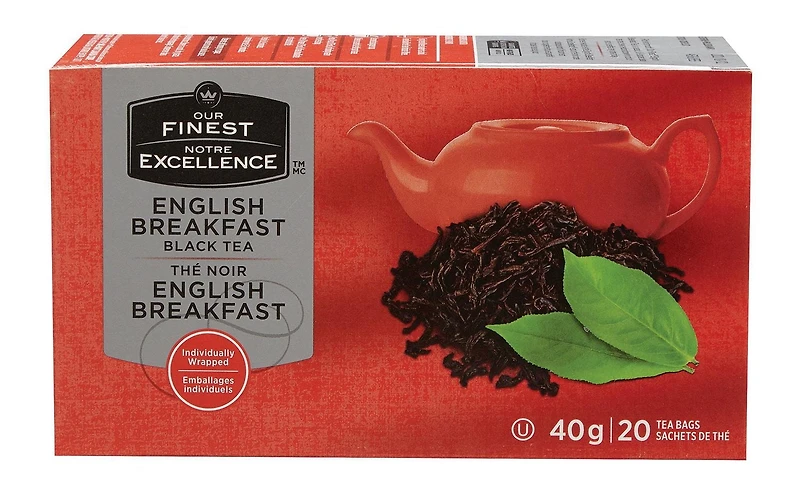 Thé noir English Breakfast Notre Excellence 40 g x 20 sachets