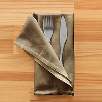 Ensemble de 4 serviettes en coton Casual Classic vert