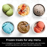 Ninja CREAMi, NC301C, Ice Cream, Gelato, Milkshake, Sorbet, Smoothie Bowl, and Lite Ice Cream Maker, 7 One-Touch Programs, 800W, Silver, Ice cream, 16 oz