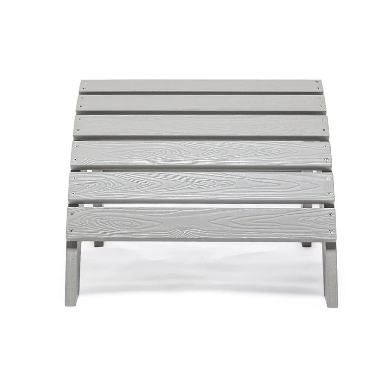 Repose-pieds extérieur Backyard Lifestyles – Polycarbonate, gris pâle – Résistant aux intempéries et protégé contre les UV