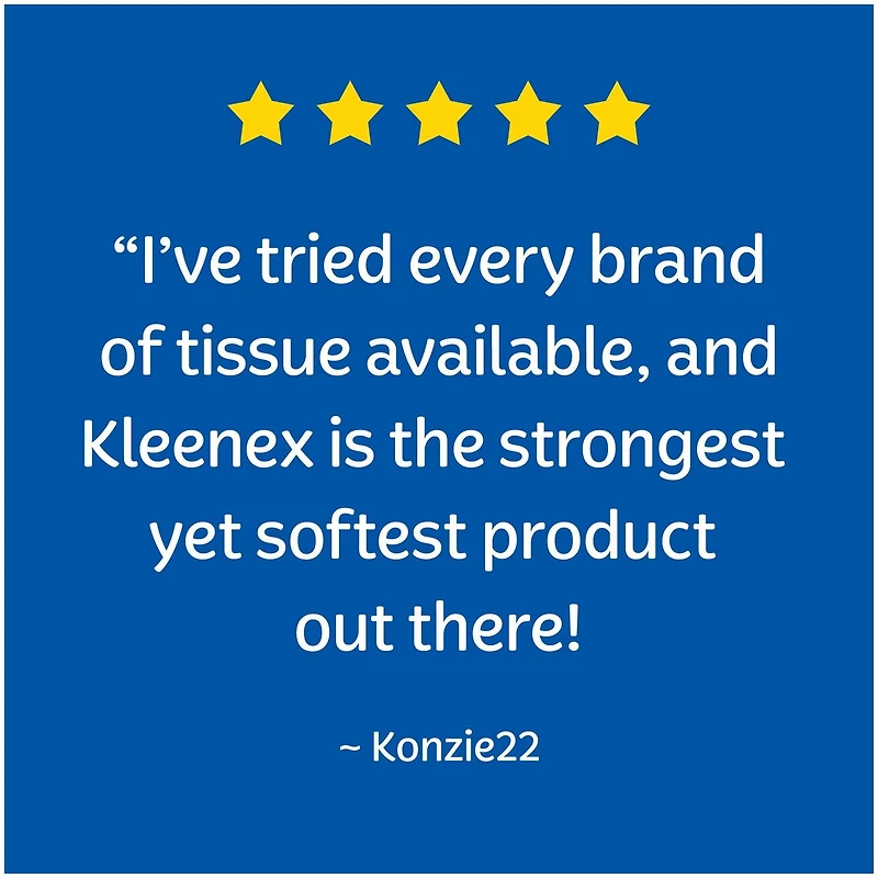Kleenex® Ultra Soft Facial Tissues, 4 Flat Boxes, 110 Tissues per Box (440 Total Tissues)