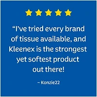 Kleenex® Ultra Soft Facial Tissues, 4 Flat Boxes, 110 Tissues per Box (440 Total Tissues)