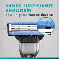 Cartouches de rechange Gillette Mach3, 12cartouches de rasoir, cartouches de rechange pour hommes avec bande lubrifiante, 3lames de rasoir pour un rasage de près 12CT