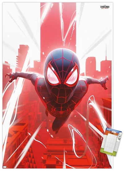 Marvel's Spider-Man: Miles Morales - Falling Wall Poster, 22.375" x 34"