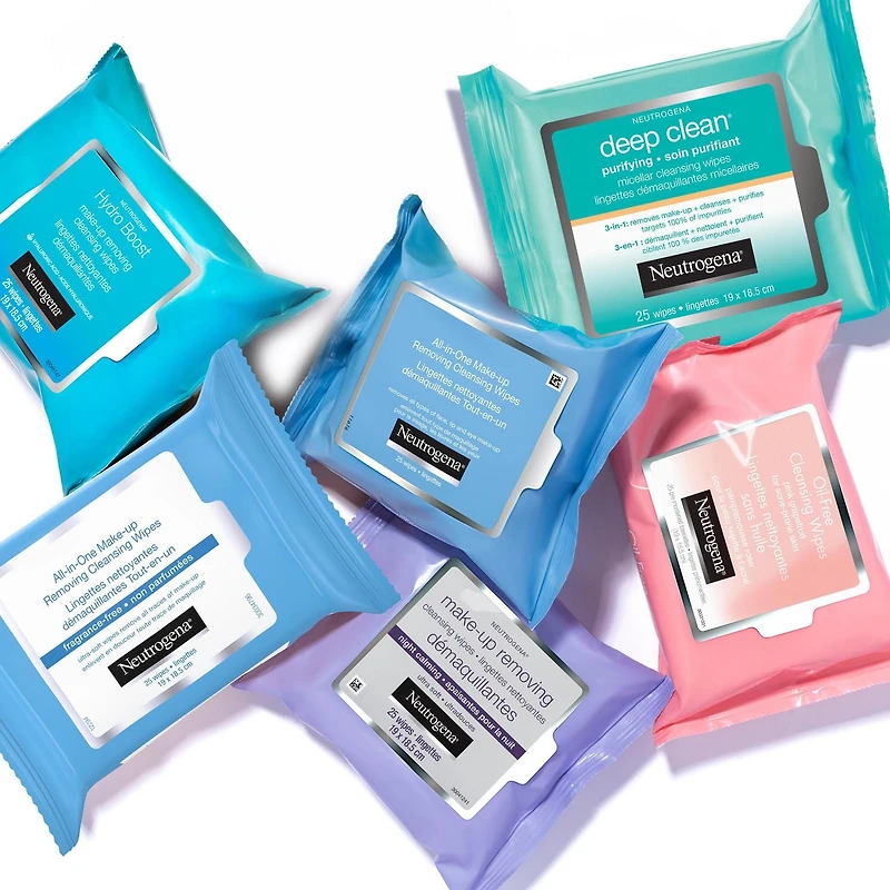 Neutrogena Makeup Removing Wipes, Oil-Free Pink Grapefruit