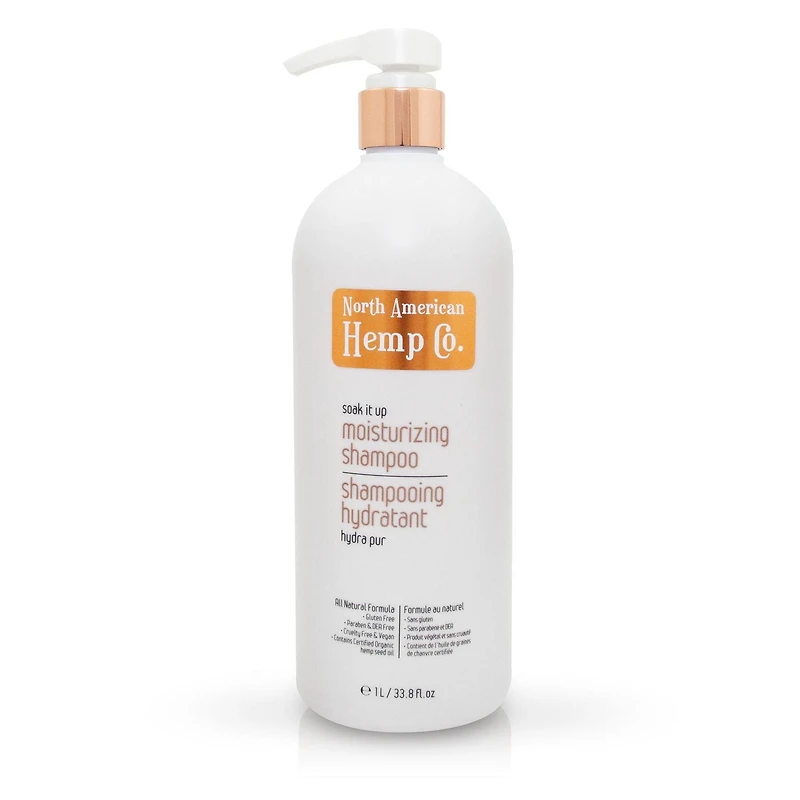 North American Hemp Co. All Natural Moisturizing 1L Hair Care 2pc Set