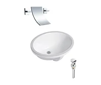DROP Bath and Kitchen DR091182 Undermount Bathroom Sink Set