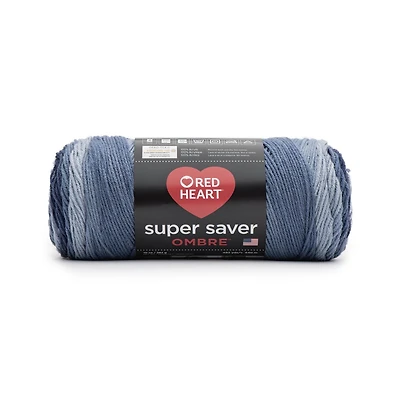 Red Heart® Super Saver® Ombre™ Yarn, Acrylic #4 Medium, 10oz/283g, 482 Yards, Gorgeous ombre yarn