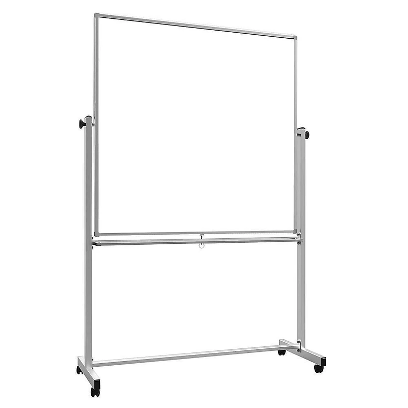 Distinctive square writing surface<br>Luxor 48" x 48" Mobile Magnetic Whiteboard<br><br><br>Board: 48"W x 48"H