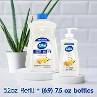 Dial Savon à Mains Liquide, Parfum Miel Vanille, 1.53 Litres, Testé par des Dermatologues, pH Équilibré, Sans Silicones, Parabènes, Phtalates, SLES/SLS