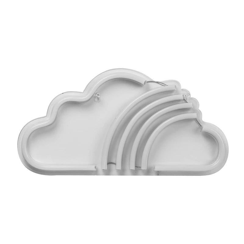 Merkury Innovations 15" Rainbow Cloud LED Neon Wall Sign, Rainbow Cloud LED Neon Wall Sign