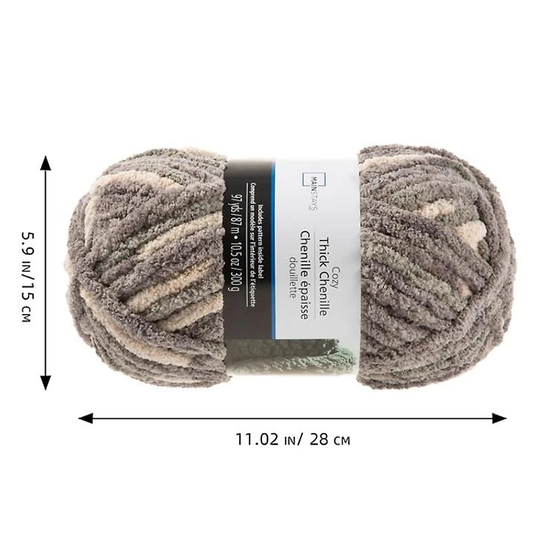 Mainstays  thick chenille yarn  Marble