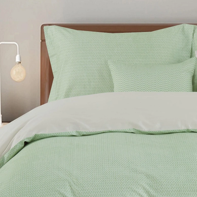Ensemble de couette 5 pièces Johnson Home - Coton 200 fils, comprend des taies d'oreiller et des coussins décoratifs