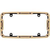Cadre de plaque d’immatriculation Cruiser Accessories verrou de talon, havane mat/noir Cadre plaque immat