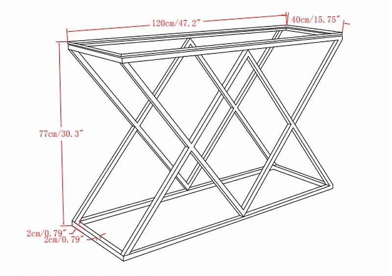 Table de canapé Yalda, argentée