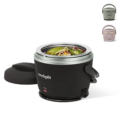 Boîte à lunch électrique Crockpot, chauffe-plats portable pour les déplacements, 591 mL, réglisse noire 1 unité