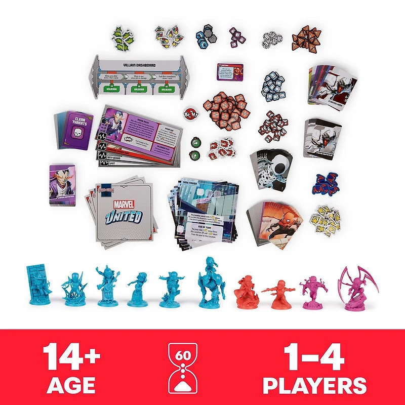 Marvel United Spider-Geddon, Jeu de stratégie par CMON et Spin Master Games | Jeu Spiderman pour adultes | Jeu Spiderman pour adultes et enfants à partir de 14 ans