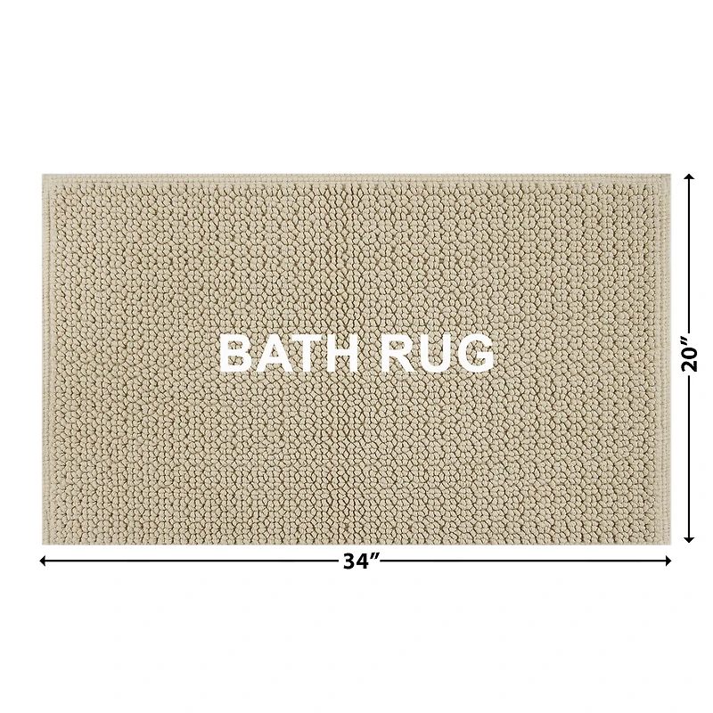 Tapis de bain doux bouclé Signature Better Homes & Gardens, biscuit aux amandes, 20" x 34" 100 % coton, 20"x34"