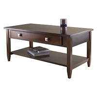Richmond Coffee Table with Tapered Legs in Walnut Finish