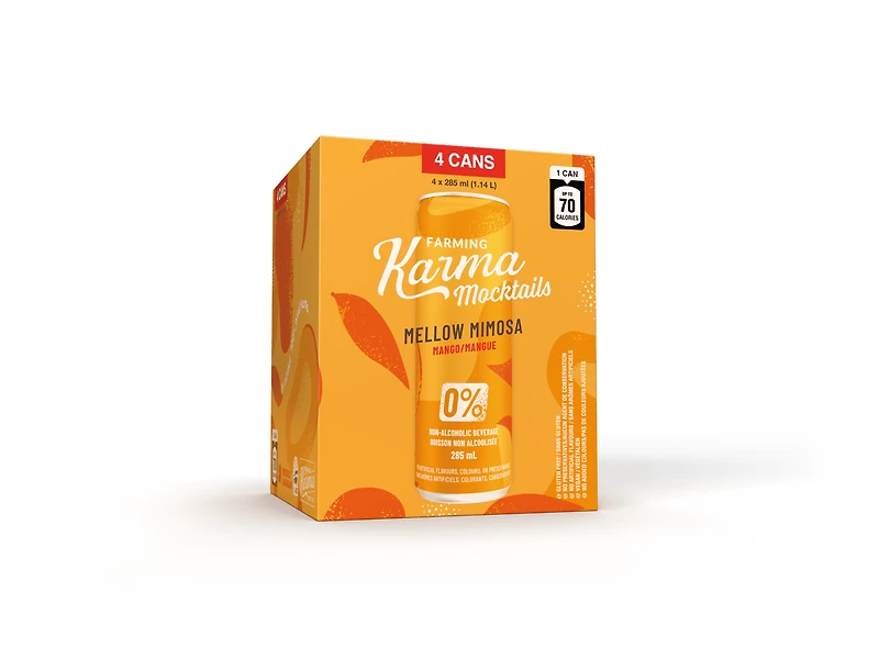 Mocktail Mellow Mimosa 0% Alc 4x285ml