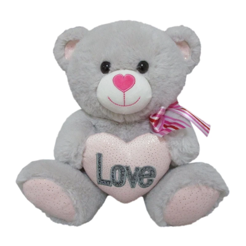 M GREY BEAR PLUSH