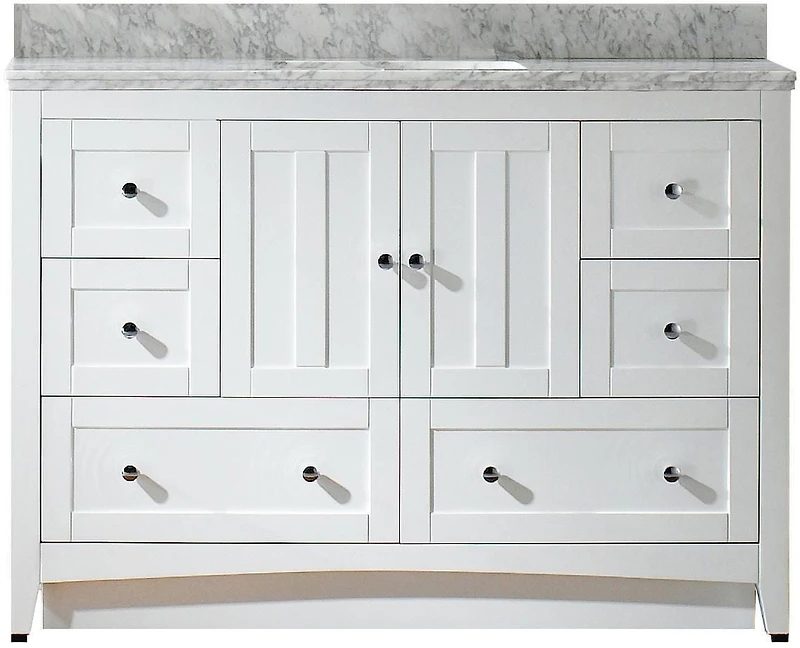 American Imaginations 37.75-in. W Floor Mount Dawn Grey Vanity Set For 1 Hole Drilling AI-17662
