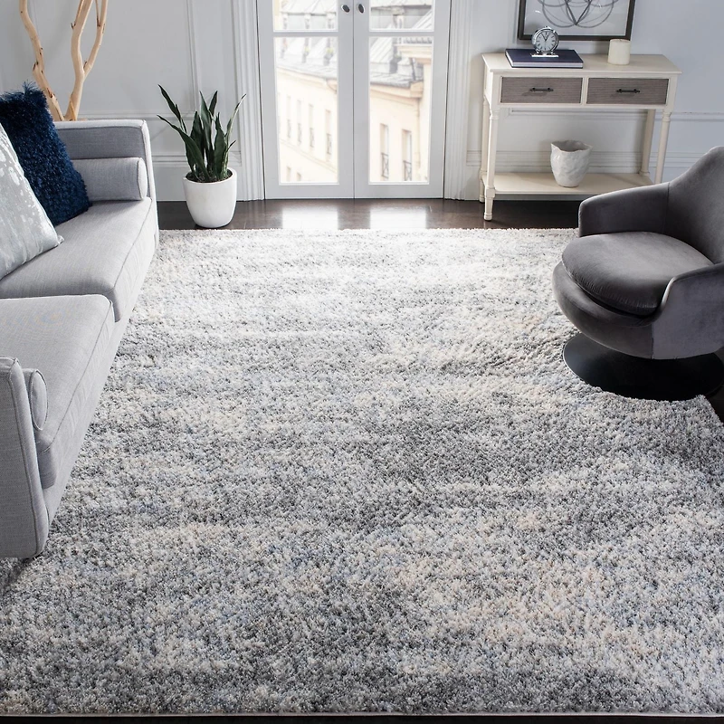 SAFAVIEH Berber Harold Abstract Plush Shag Area Rug