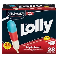 Chapman's Low Calorie Triple Treat Li'l Lolly in a Box 28 x 50 ml
