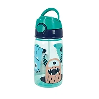 Nûby™ Flip-It Active Soft Straw Canteen – Aqua Monsters