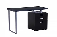 Amira Office Desk and Chair Set, Black