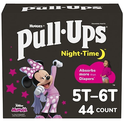 Pull-Ups Night Time Training Pants, Giga Pack, Size: 2T-6T, Size: 2T-6T
