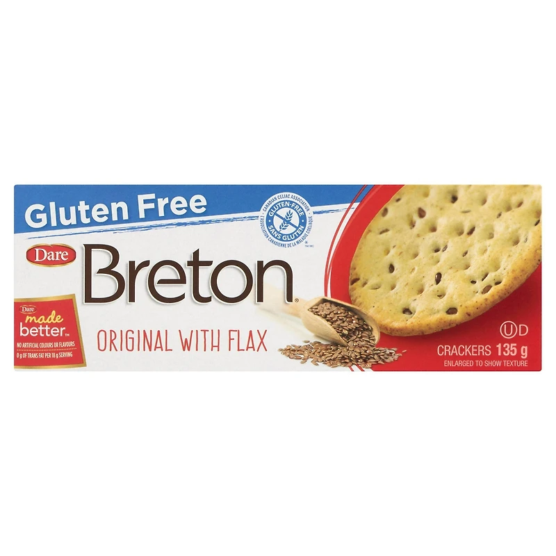 Breton sans gluten original avec graines de lin, Dare 135g