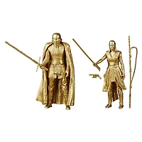 Star Wars Saga Skywalker, figurines Kylo Ren et Rey de 9,5 cm du film Star Wars : Les Derniers Jedi