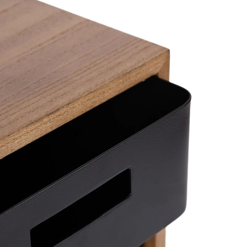Uniek DesignOvations Saffron Tabletop Storage with Removable Drawers, Natural/Black