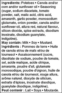 Croustilles à saveur de ketchup Great Value 200 g