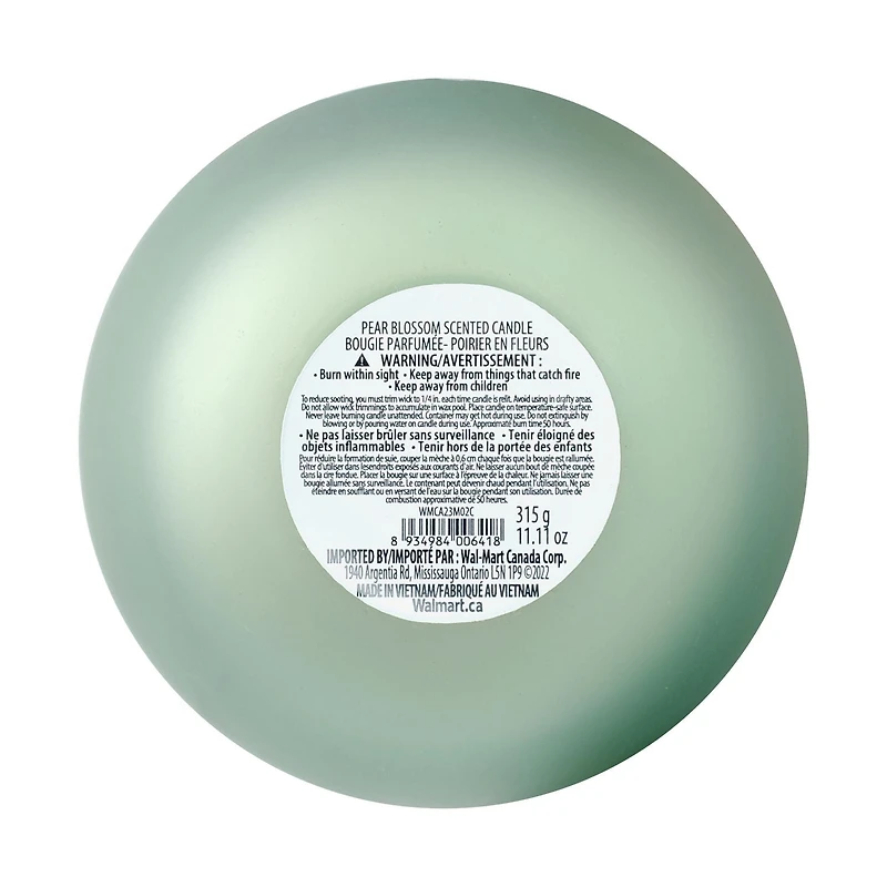 Bougie parfumée Botanical Light 11,11 oz Fleur de poirier