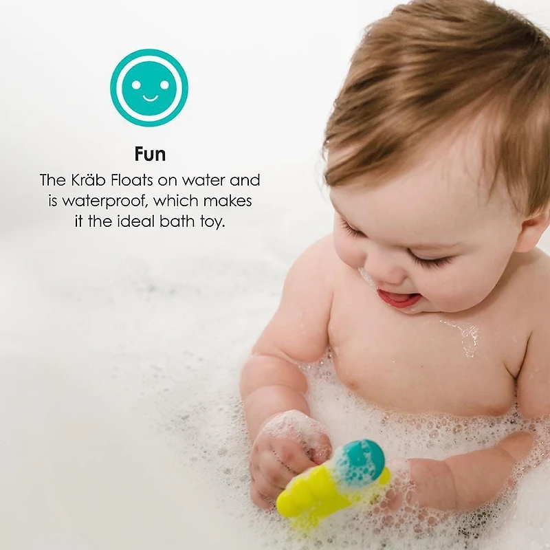 bblüv - Kräb - 3-in-1 Thermometer and Bath Toy (Celsius)