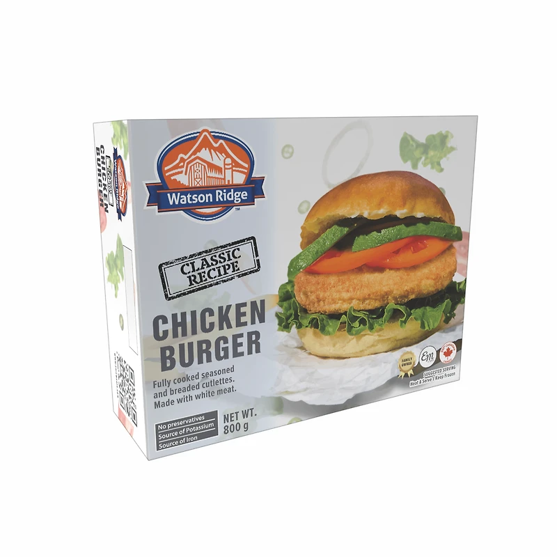 Watson Ridge Chicken Burgers, 800g FC Watson Ridge Chicken Burger