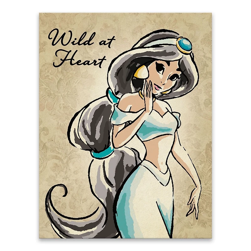 Toile imprimée princesses disney jasmine fashionista d'artissimo designs